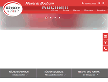 Tablet Screenshot of kuechentreff-meyer.de